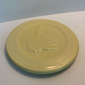 Fiesta yellow dancing lady trivet new never used